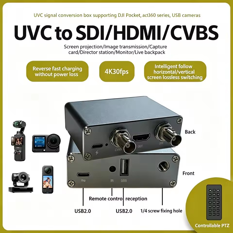 4K UVC To SDI HDMI CVBS Conver - Insta360 Camera X4 review and price