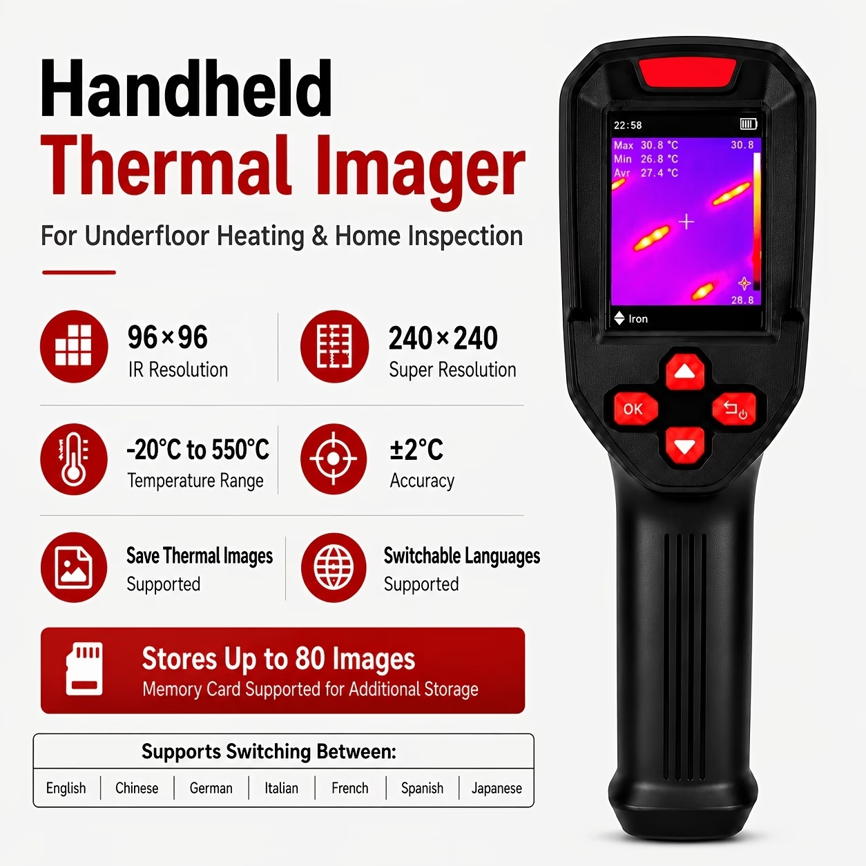 Super IR 240x240 Thermal Camer - Electronics Repair Images review and price
